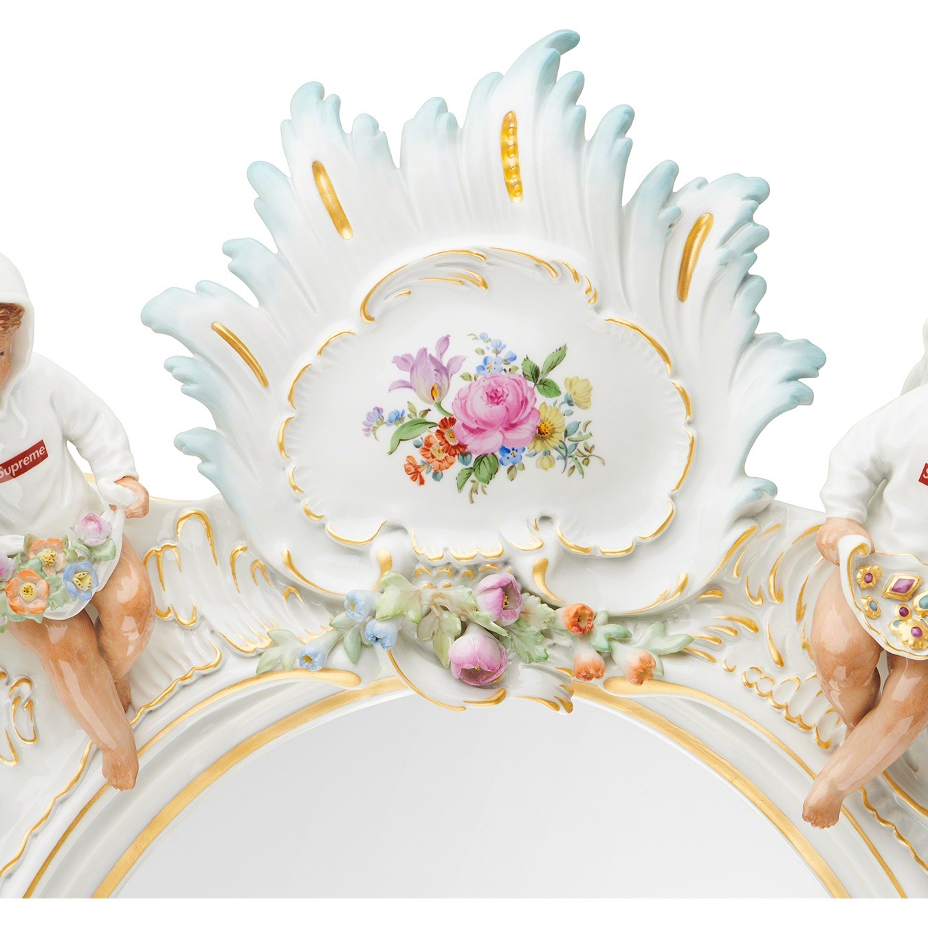 Supreme®/Meissen® Hand-Painted Porcelain Mirror view 3